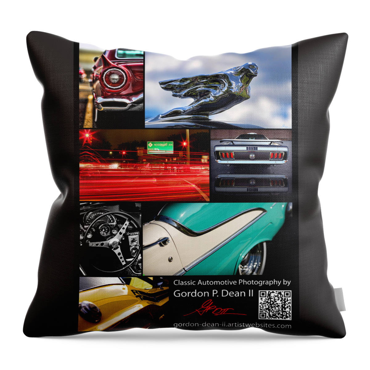 1968 Throw Pillow featuring the photograph My Business Card by Gordon Dean II