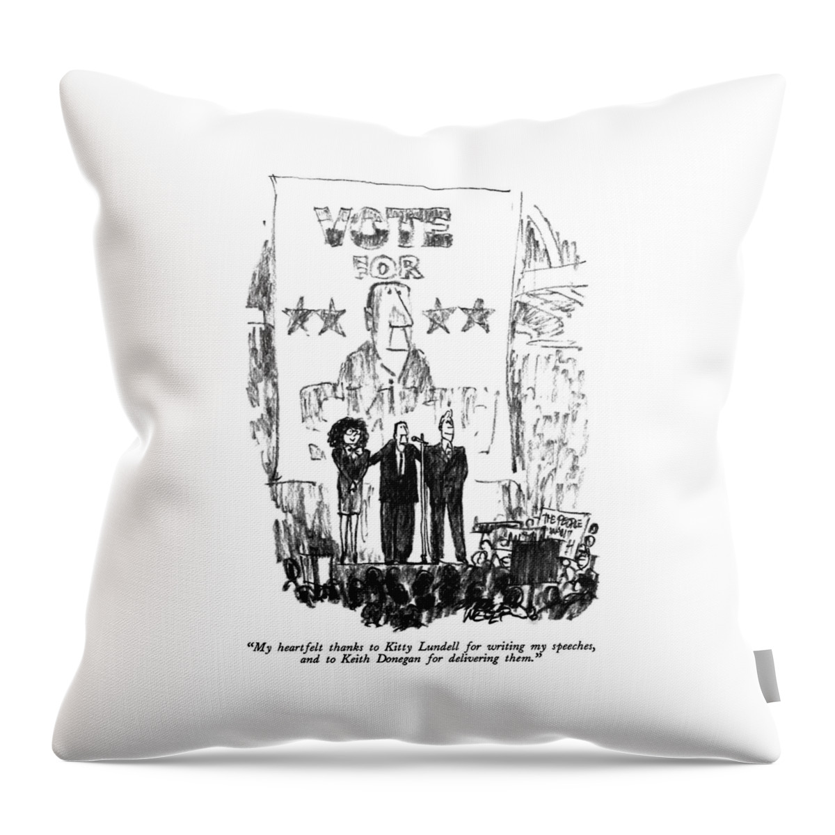 My Heartfelt Thanks To Kitty Lundell For Writing Throw Pillow