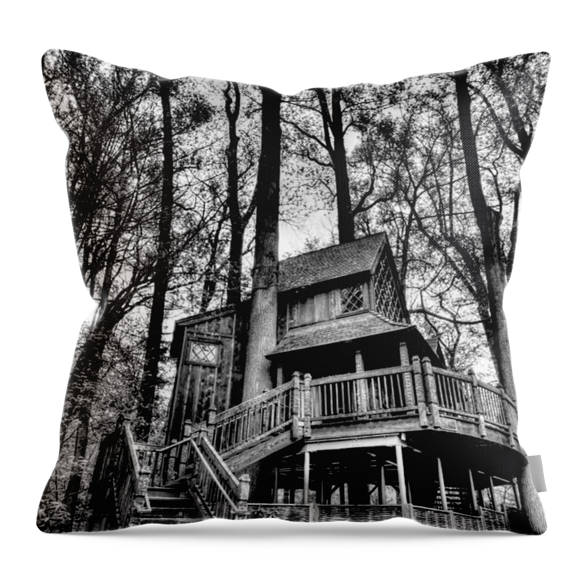 D3-epa-0465-b Throw Pillow featuring the photograph My little outhouse by Paul W Faust - Impressions of Light