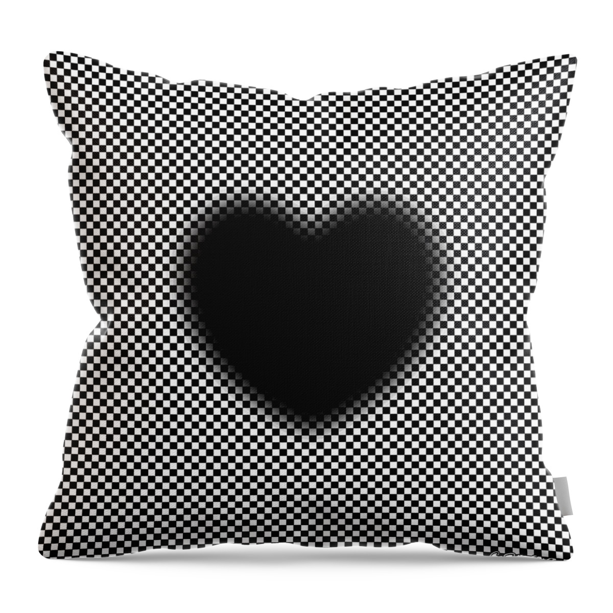 Expanding Throw Pillow featuring the digital art My Mystic Pulsating Heart by Gianni Sarcone