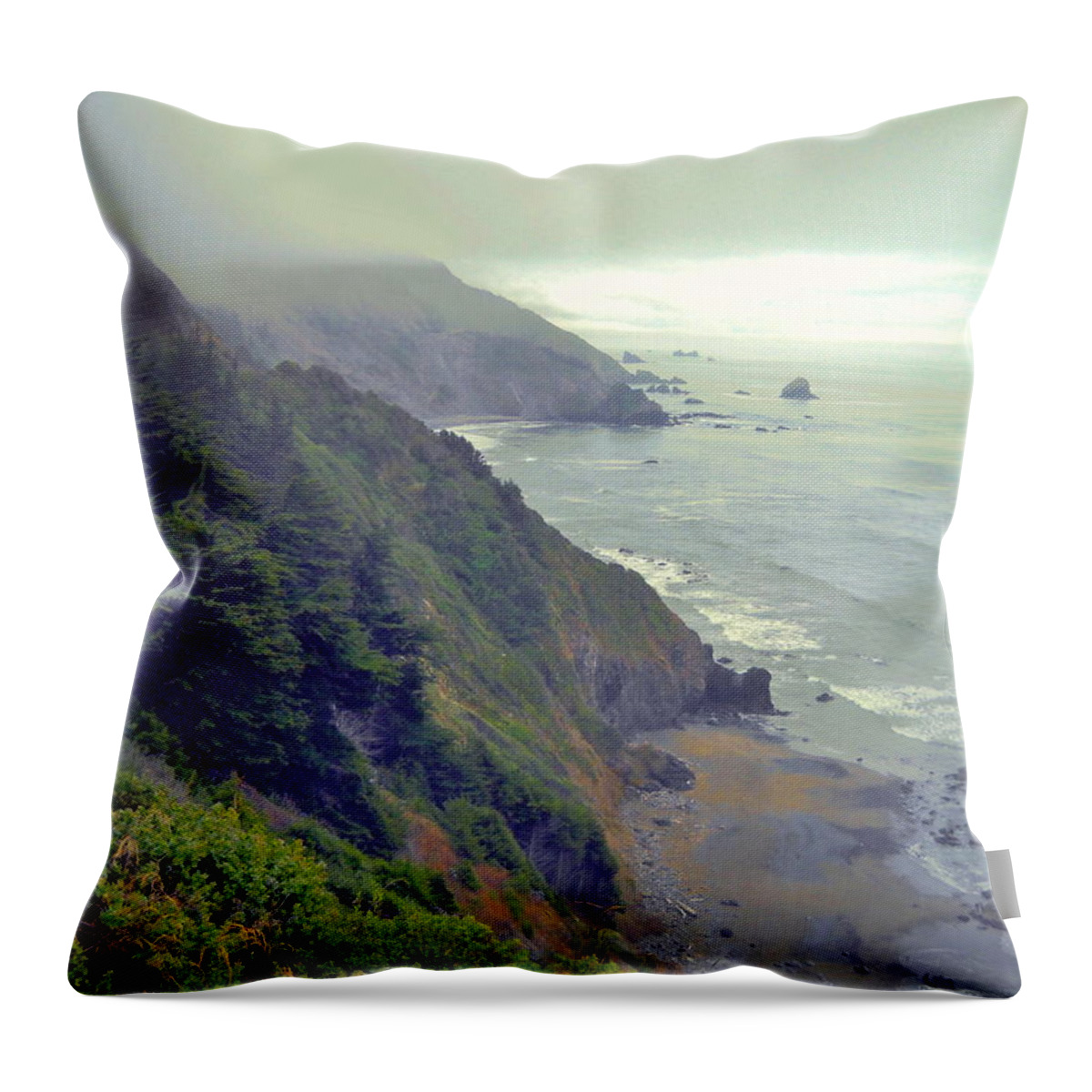 Ocean Throw Pillow featuring the photograph Mystic by Marilyn Diaz