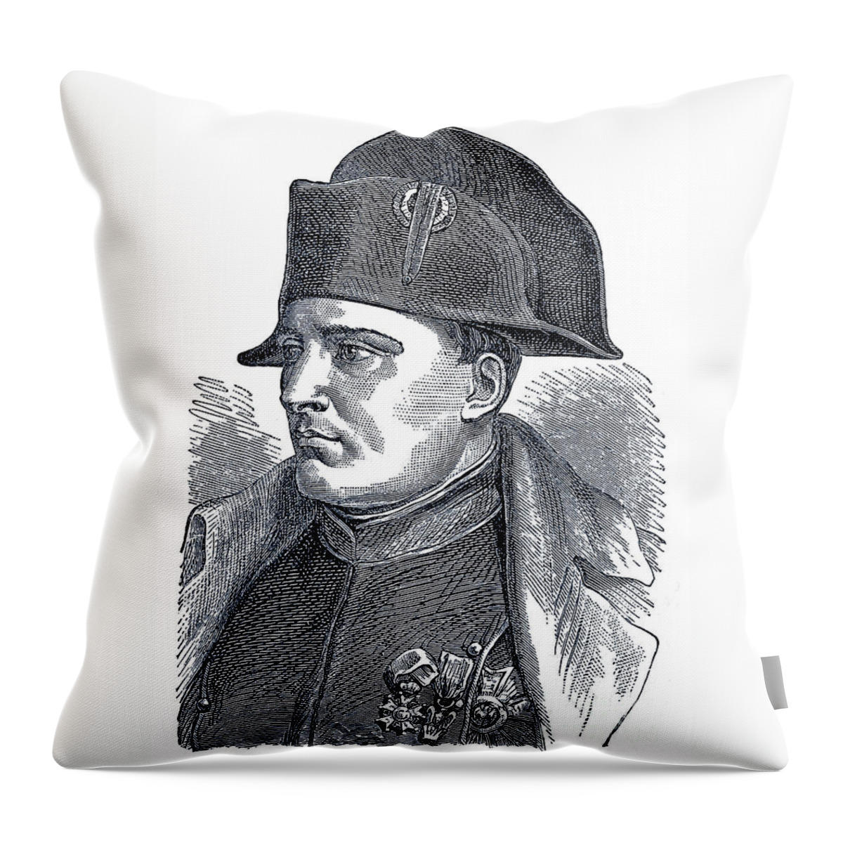 Napoleon Throw Pillow featuring the photograph Napoleon Bonaparte by Phil Cardamone