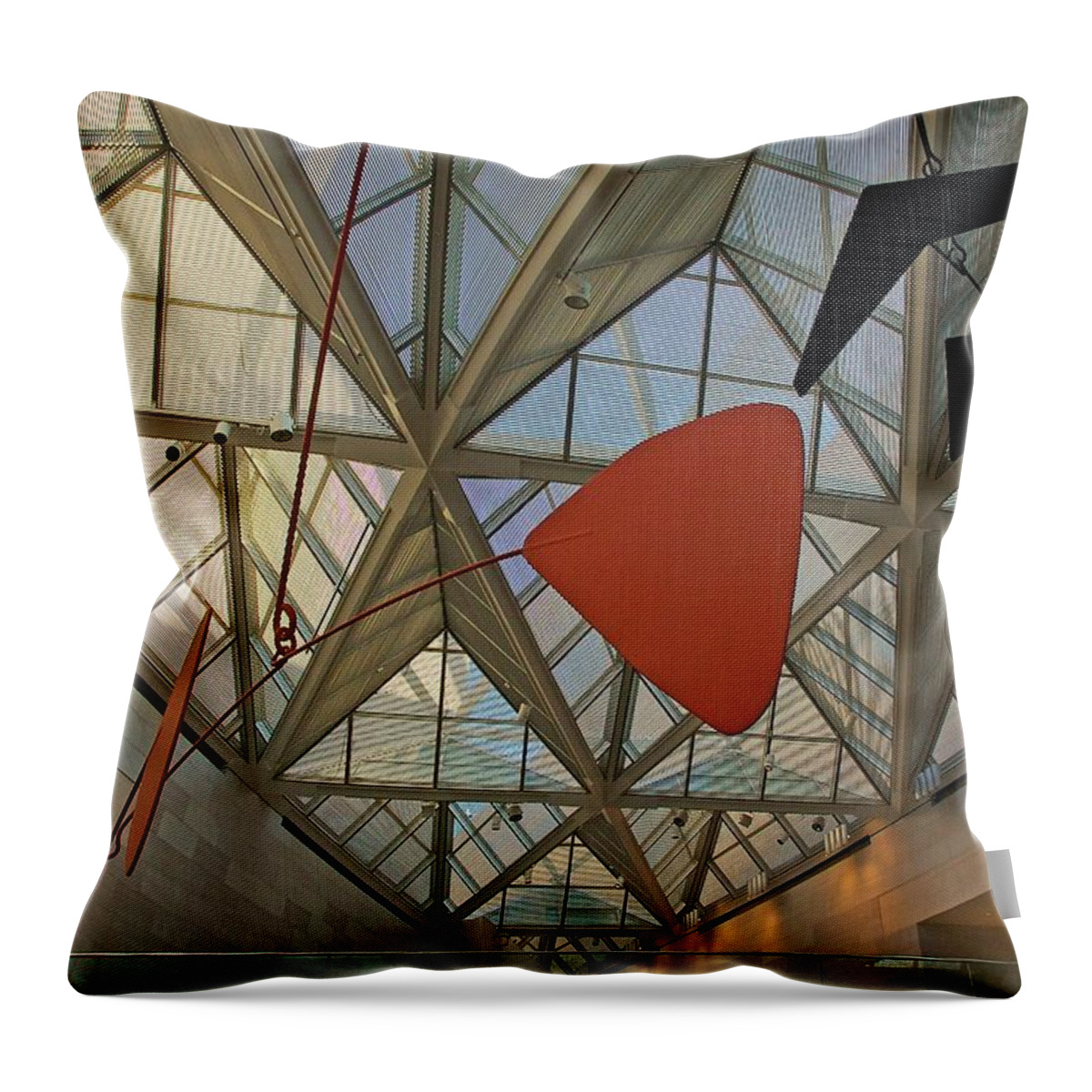 Washington Throw Pillow featuring the photograph National Gallery of Art by Stuart Litoff