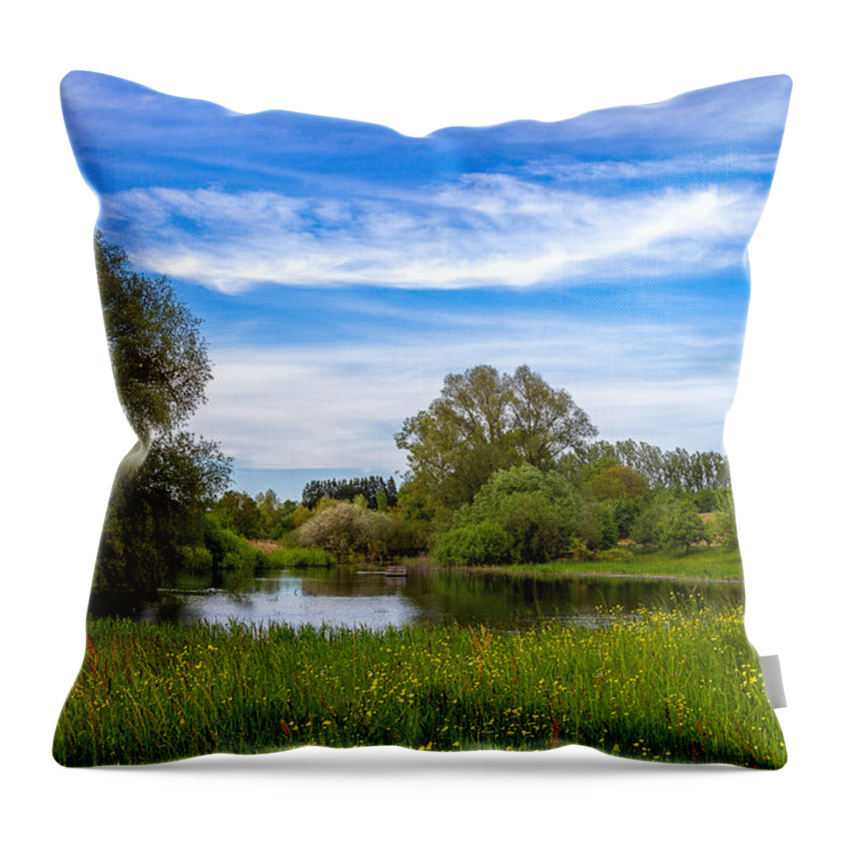 Nature-preserve Throw Pillow featuring the photograph Nature Preserve Segete by Bernd Laeschke