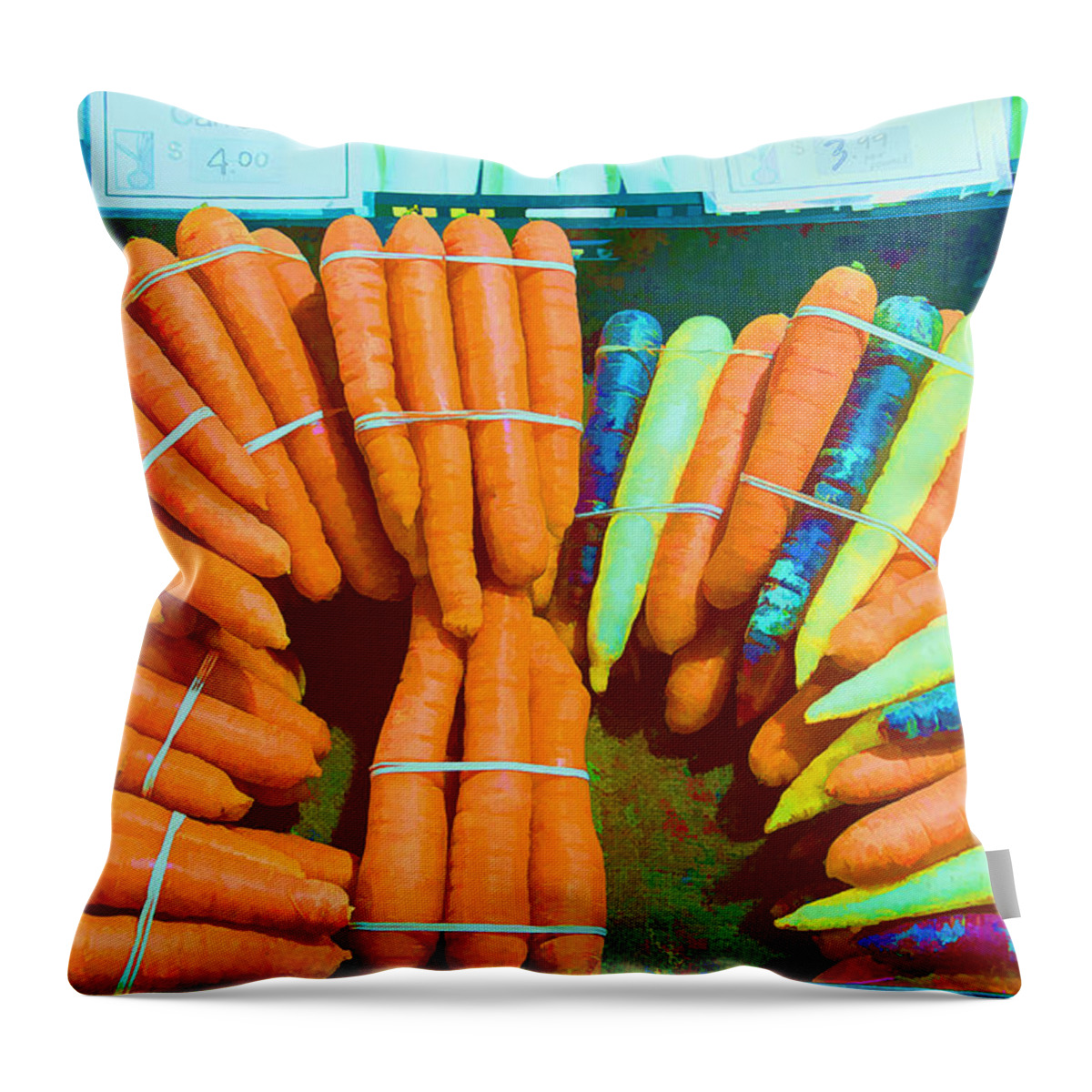 Food Throw Pillow featuring the photograph Natures Crayons by Mary Underwood