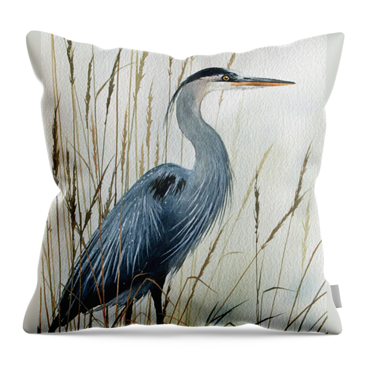 Nature Throw Pillow featuring the painting Natures Gentle Stillness by James Williamson