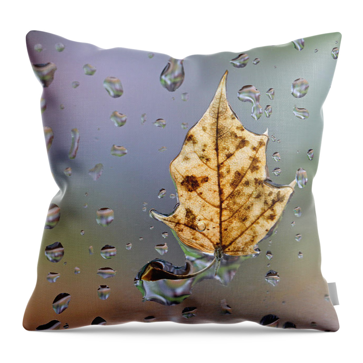 Neon Throw Pillow featuring the photograph Neon Leaf by Juergen Roth