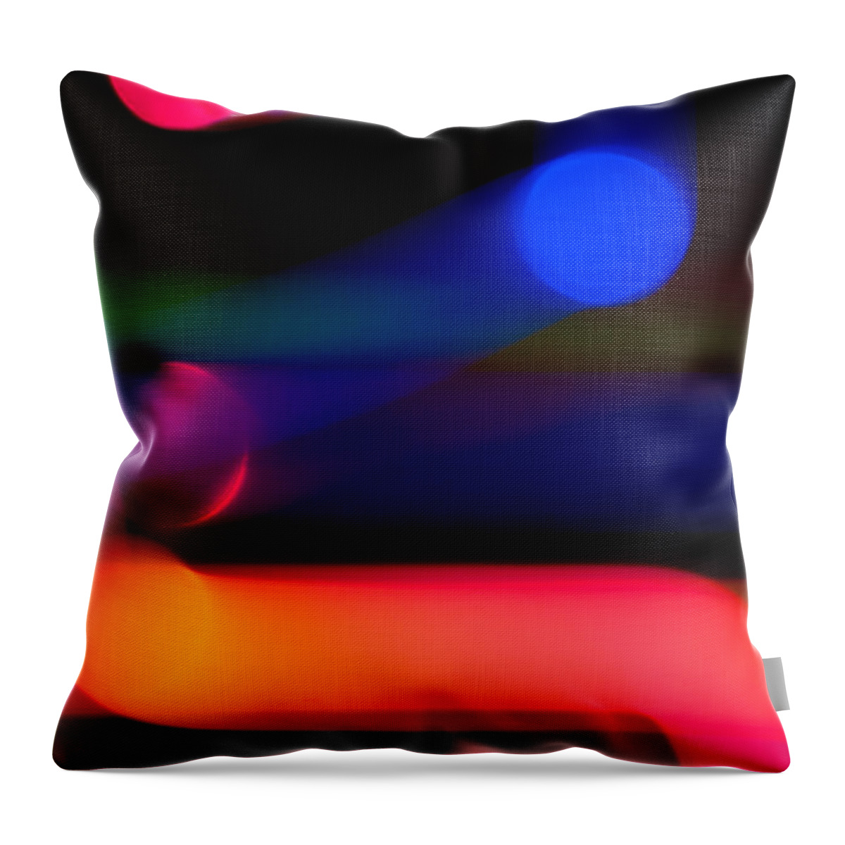 Neon Throw Pillow featuring the photograph Neon Tubes II by Anthony Sacco