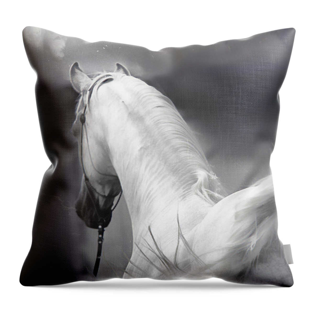 Animal Throw Pillow featuring the digital art New Year Soft by Janice OConnor