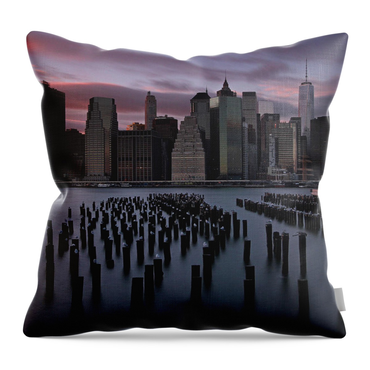 New York City Throw Pillow featuring the photograph New York City FIDI by Juergen Roth