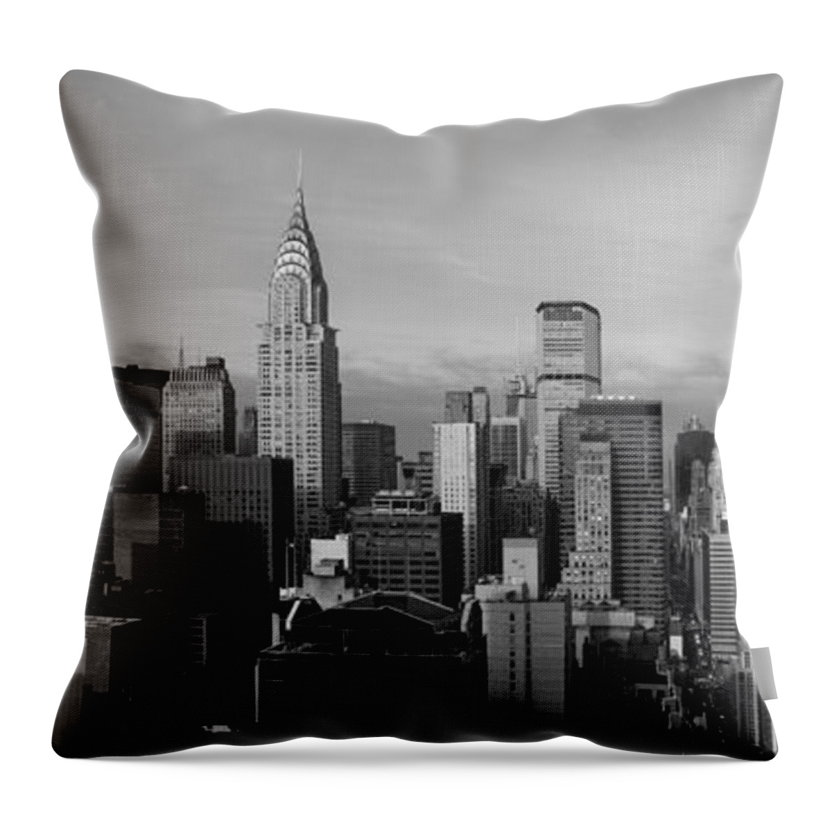 New York Throw Pillow featuring the photograph New York City Skyline by Diane Diederich
