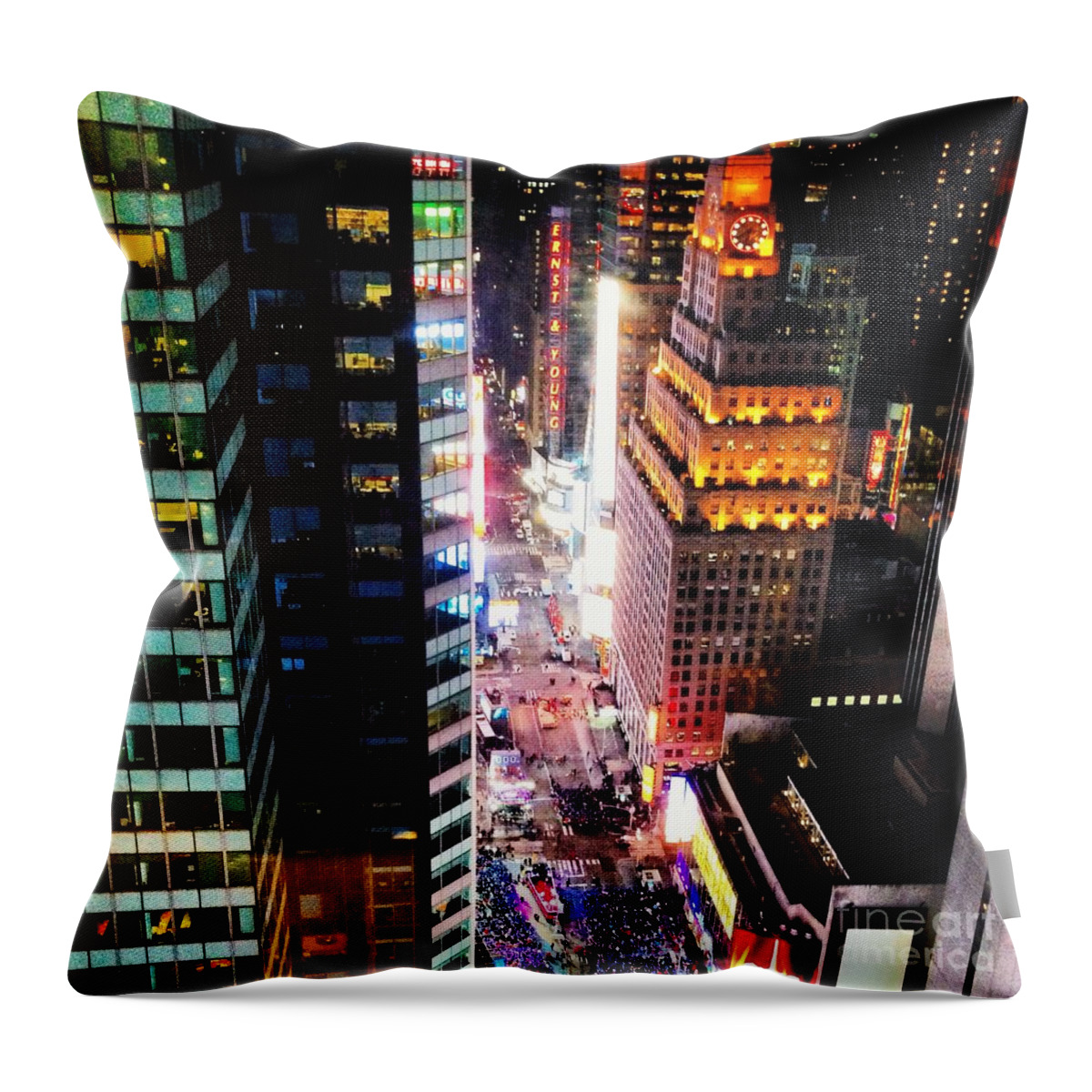 New York Throw Pillow featuring the photograph New York by M West