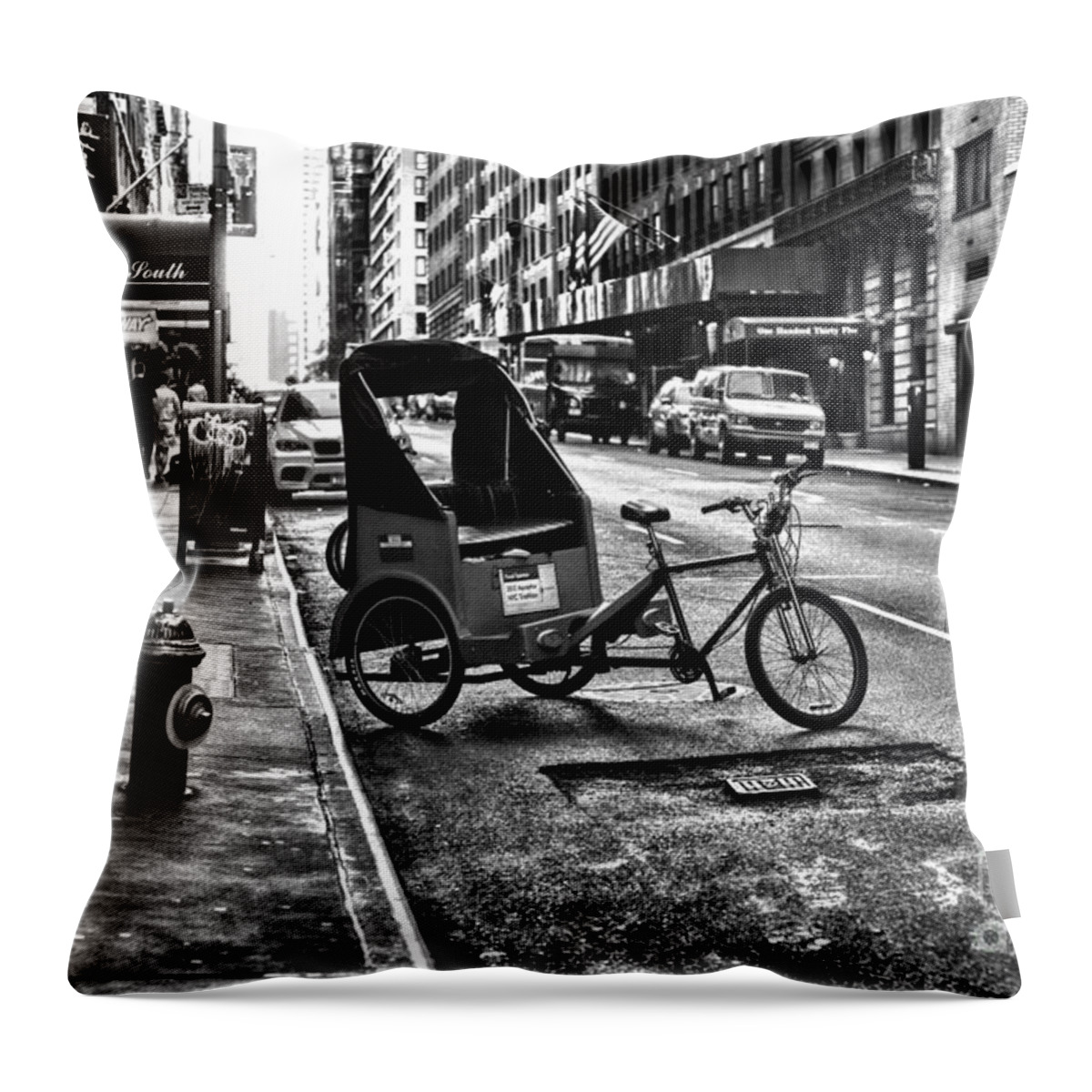 Paul Ward Throw Pillow featuring the photograph New York Park South by Paul Ward