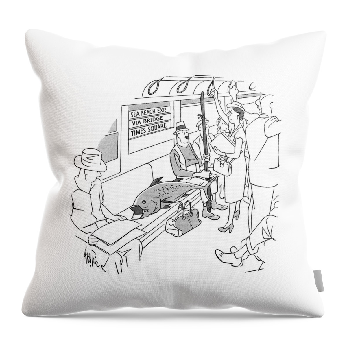 New Yorker August 30th, 1952 Throw Pillow