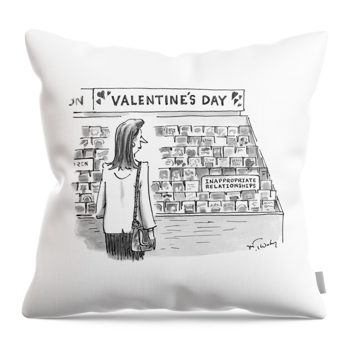 New Yorker February 15th, 1999 Throw Pillow