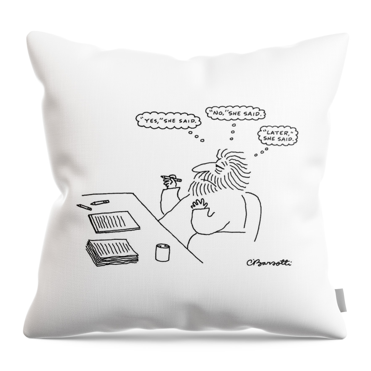 New Yorker February 17th, 1986 Throw Pillow