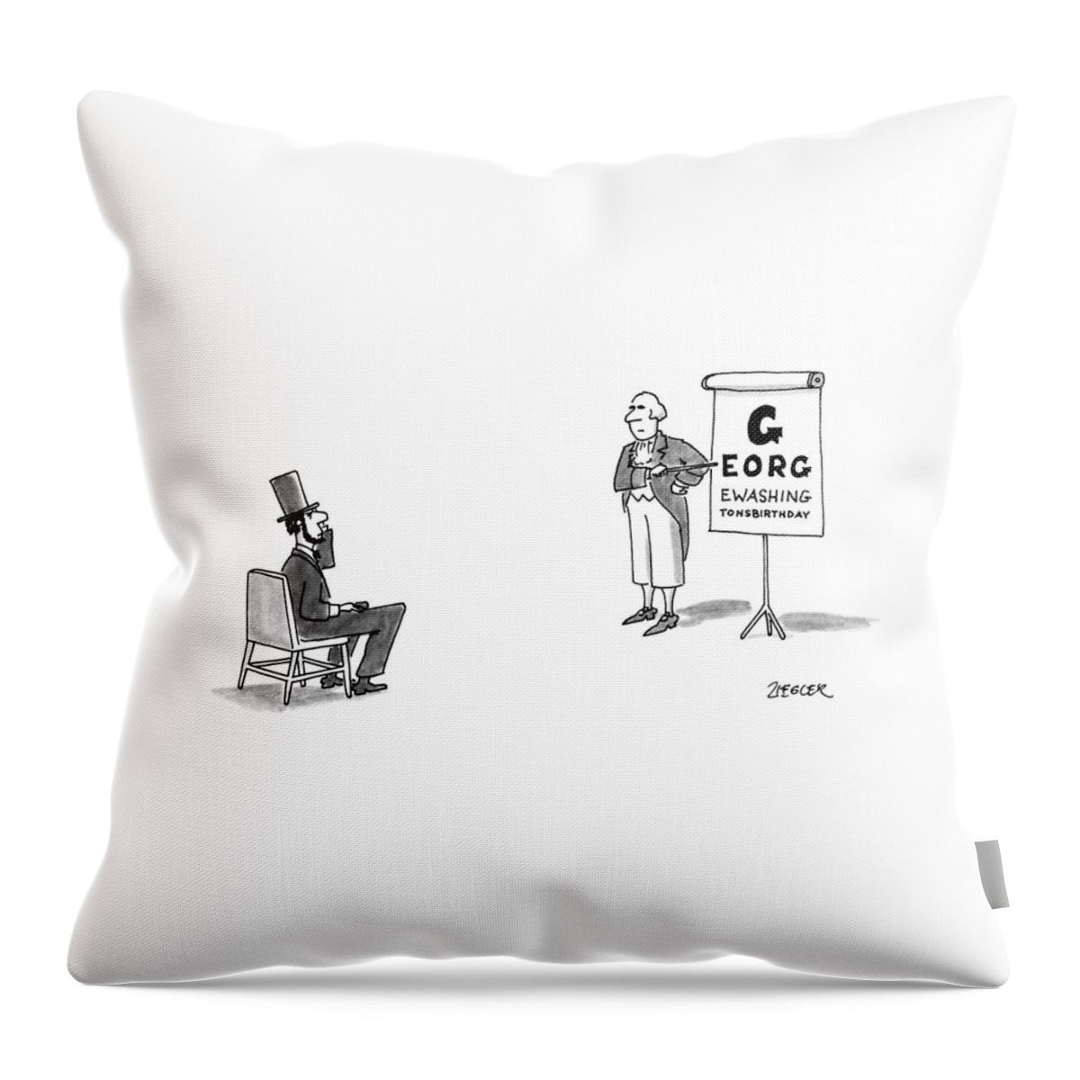 New Yorker February 18th, 1991 Throw Pillow
