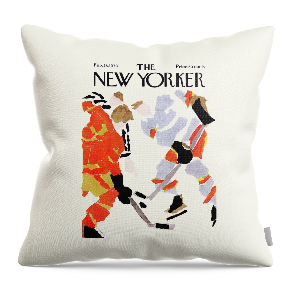 New Yorker February 28th, 1970 Throw Pillow