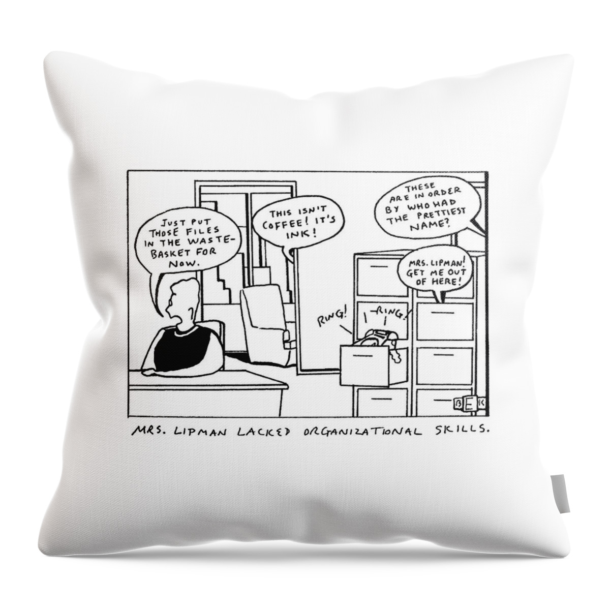 New Yorker January 27th, 1992 Throw Pillow