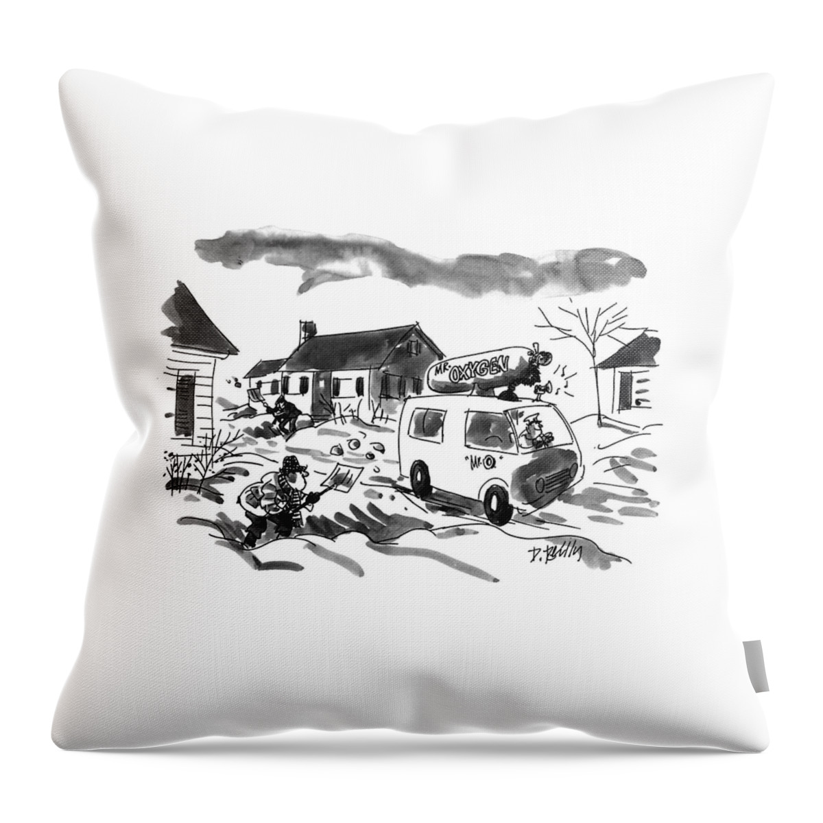 New Yorker January 31st, 1994 Throw Pillow