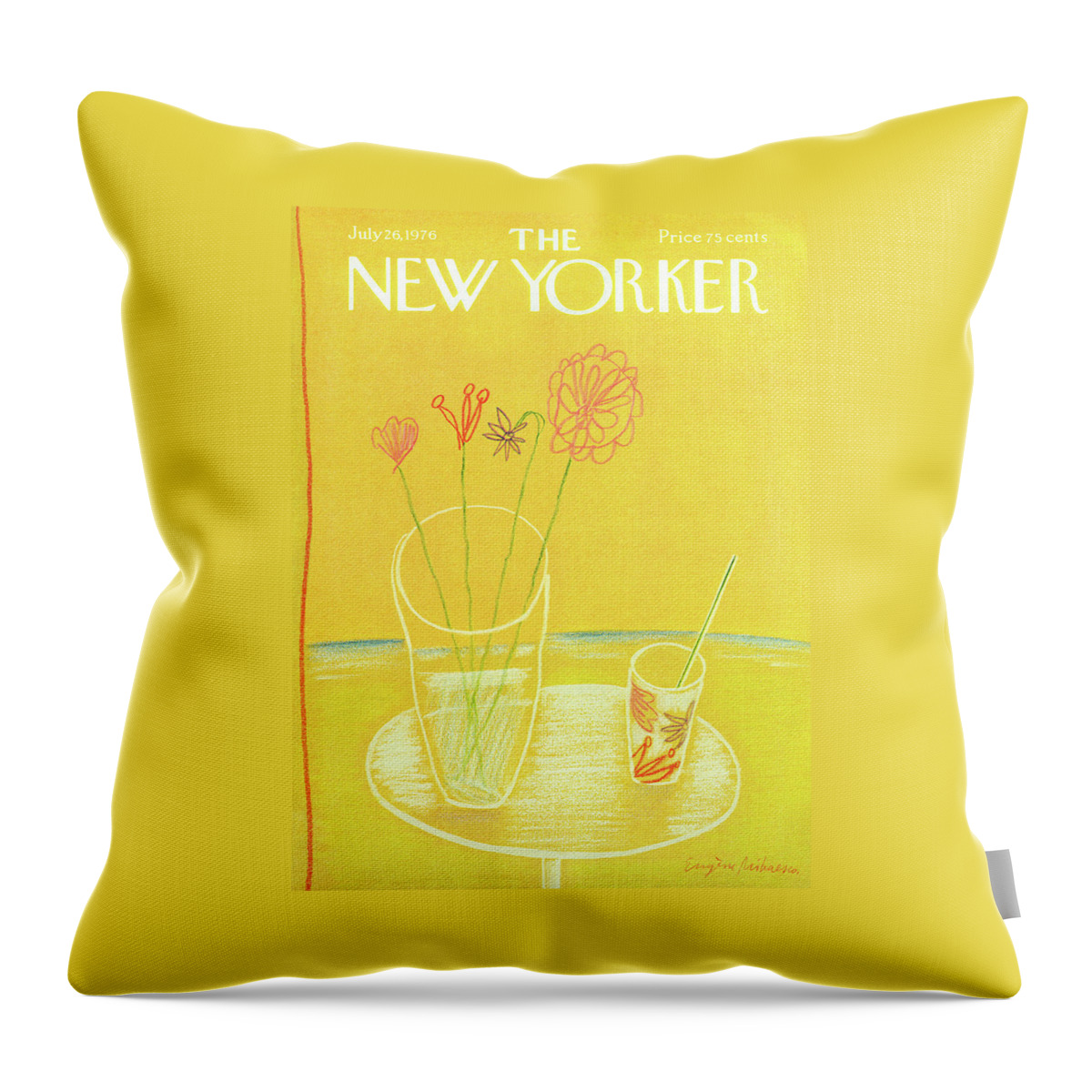 New Yorker July 26th, 1976 Throw Pillow