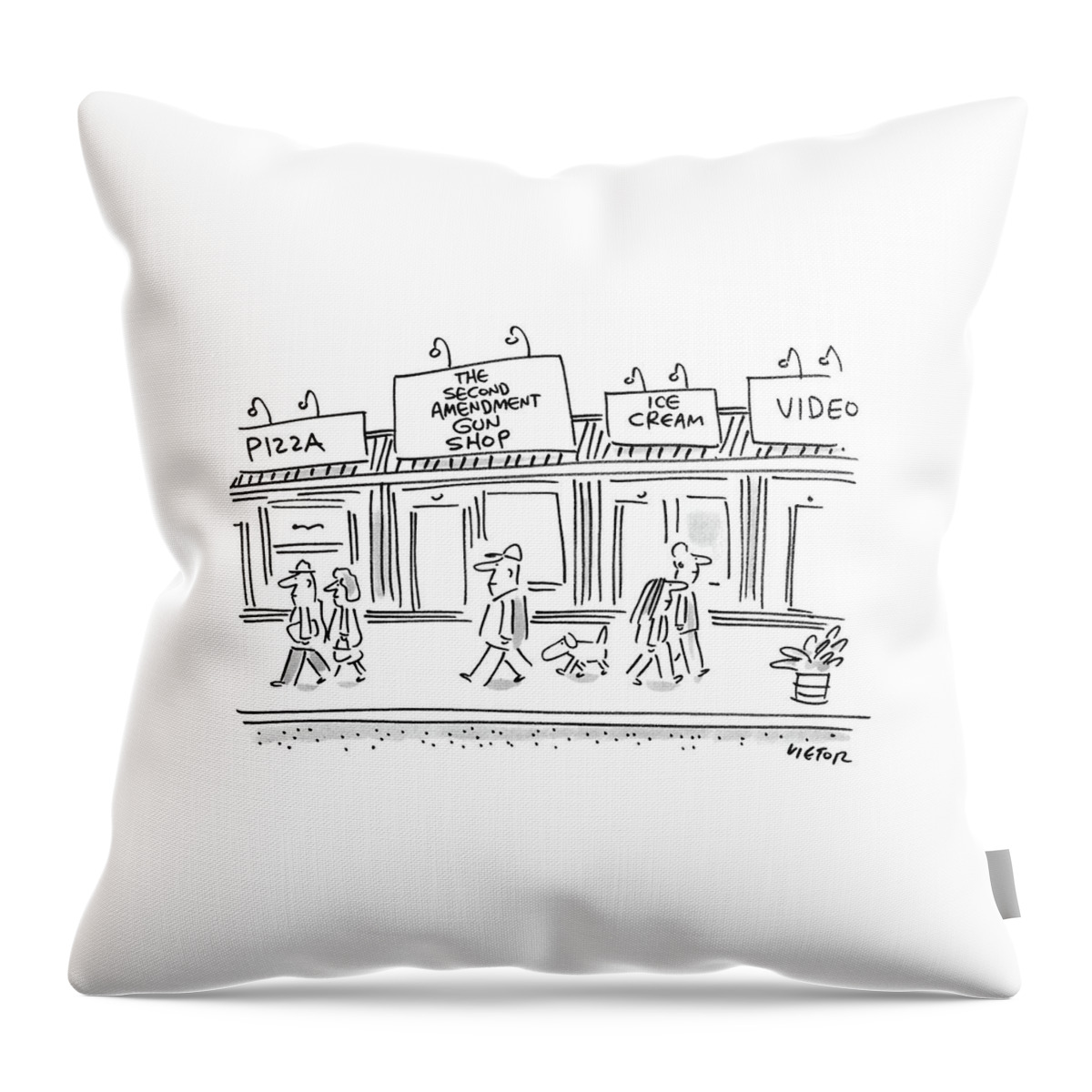 New Yorker June 13th, 1988 Throw Pillow