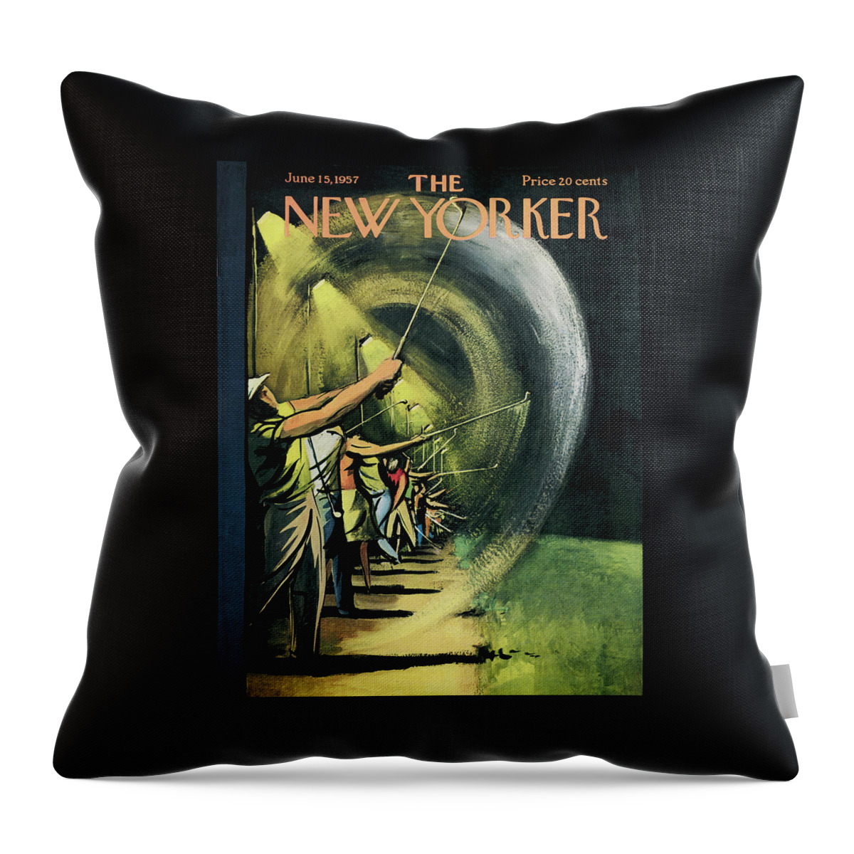 New Yorker June 15th, 1957 Throw Pillow