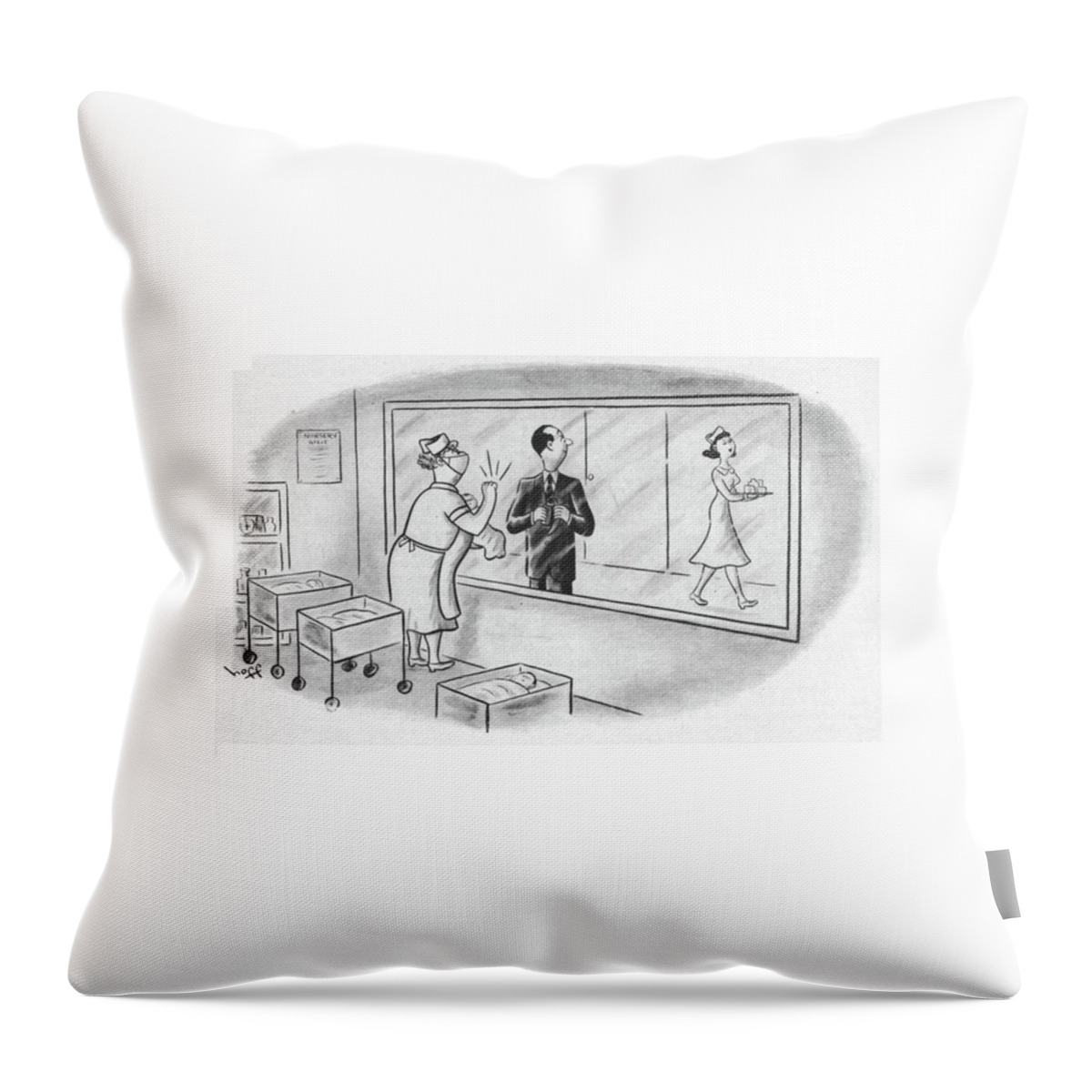 New Yorker June 9th, 1951 Throw Pillow