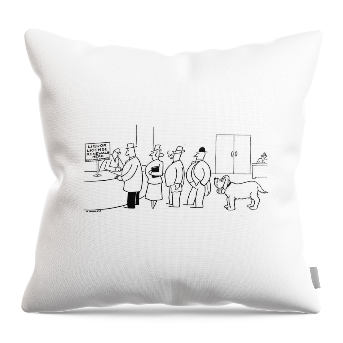 New Yorker March 1st, 1941 Throw Pillow