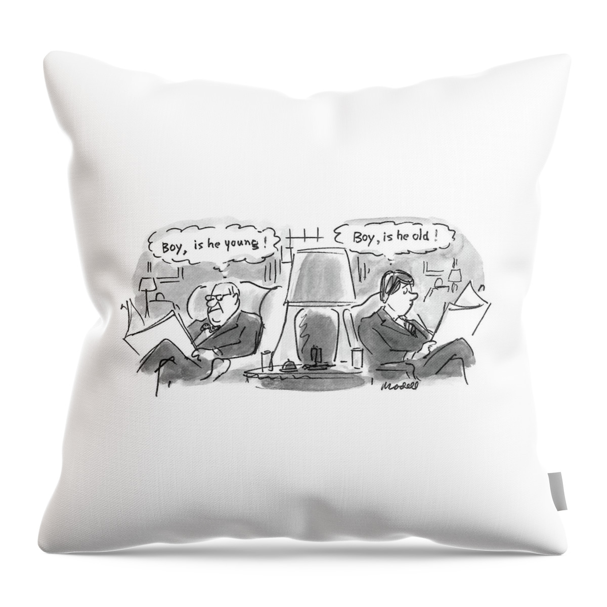 New Yorker March 31st, 1986 Throw Pillow