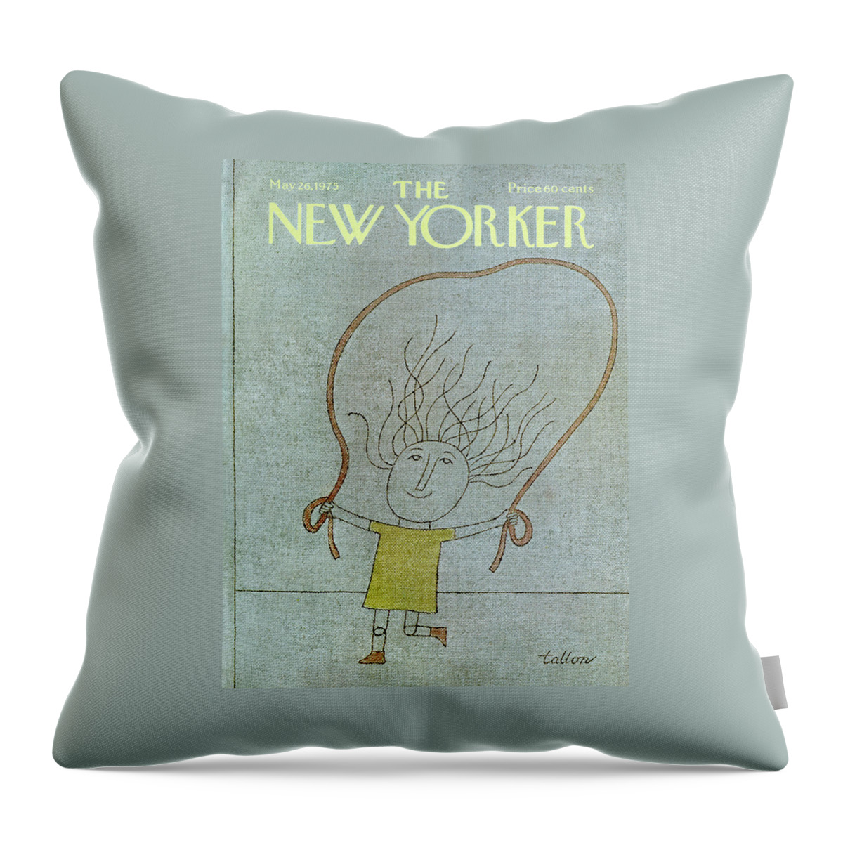New Yorker May 26th, 1975 Throw Pillow