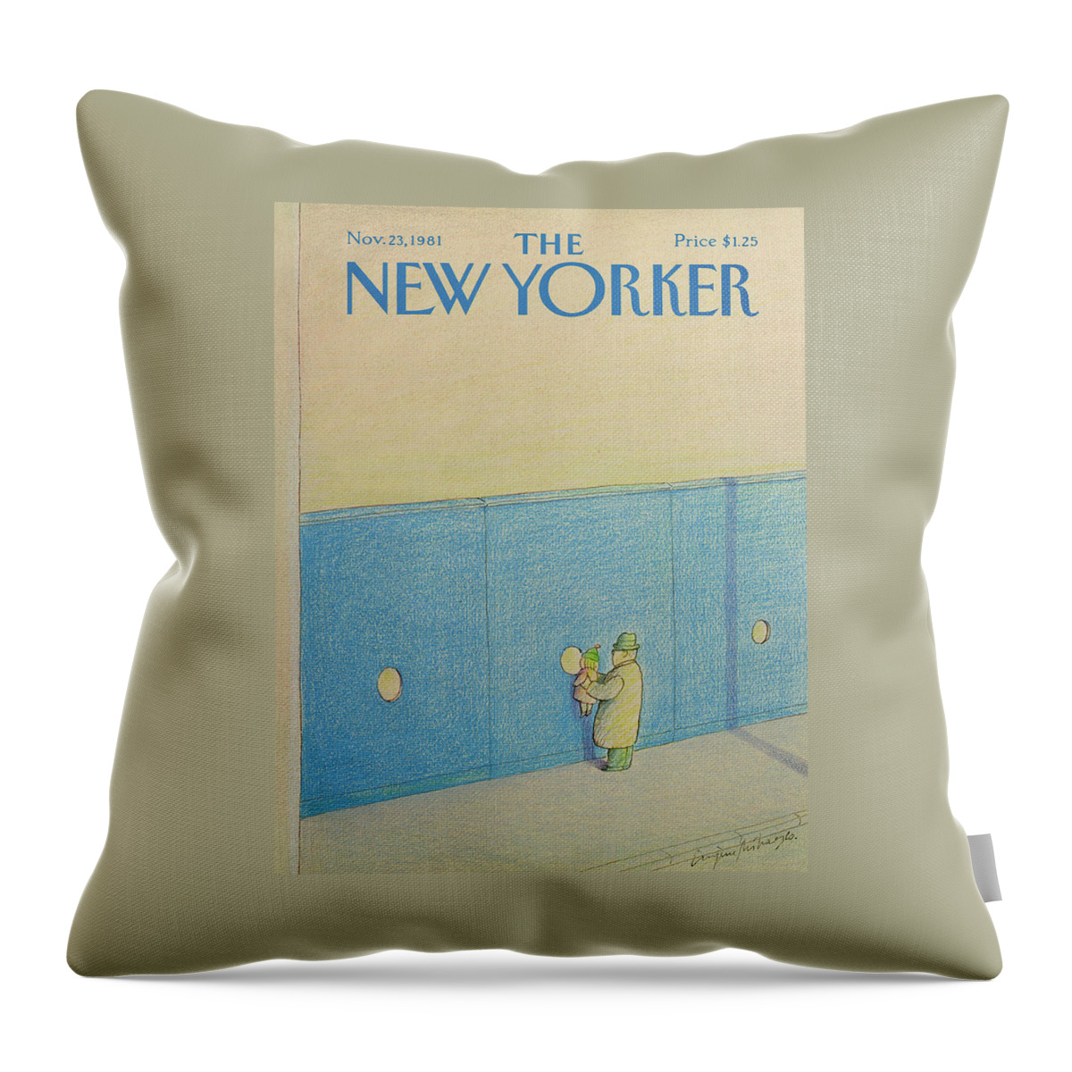 New Yorker November 23rd, 1981 Throw Pillow