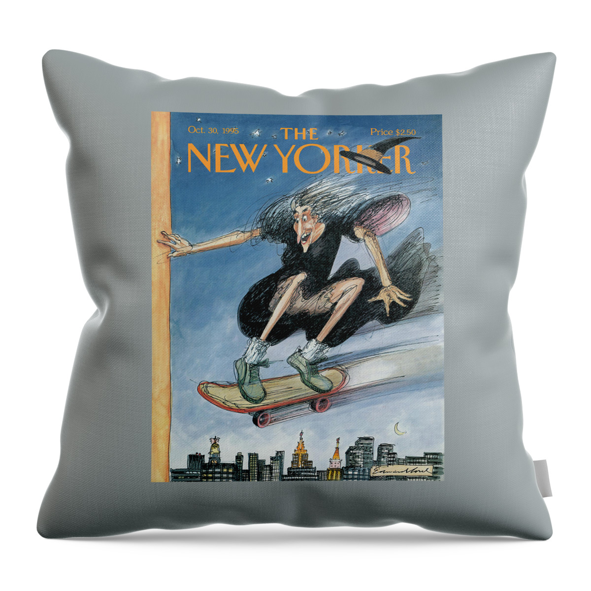 New Yorker October 30th, 1995 Throw Pillow