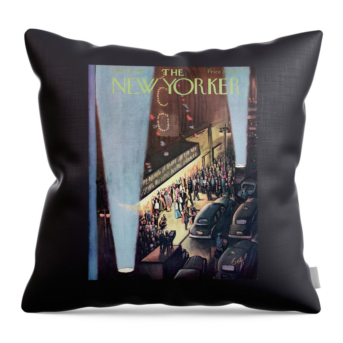 New Yorker September 26th, 1953 Throw Pillow