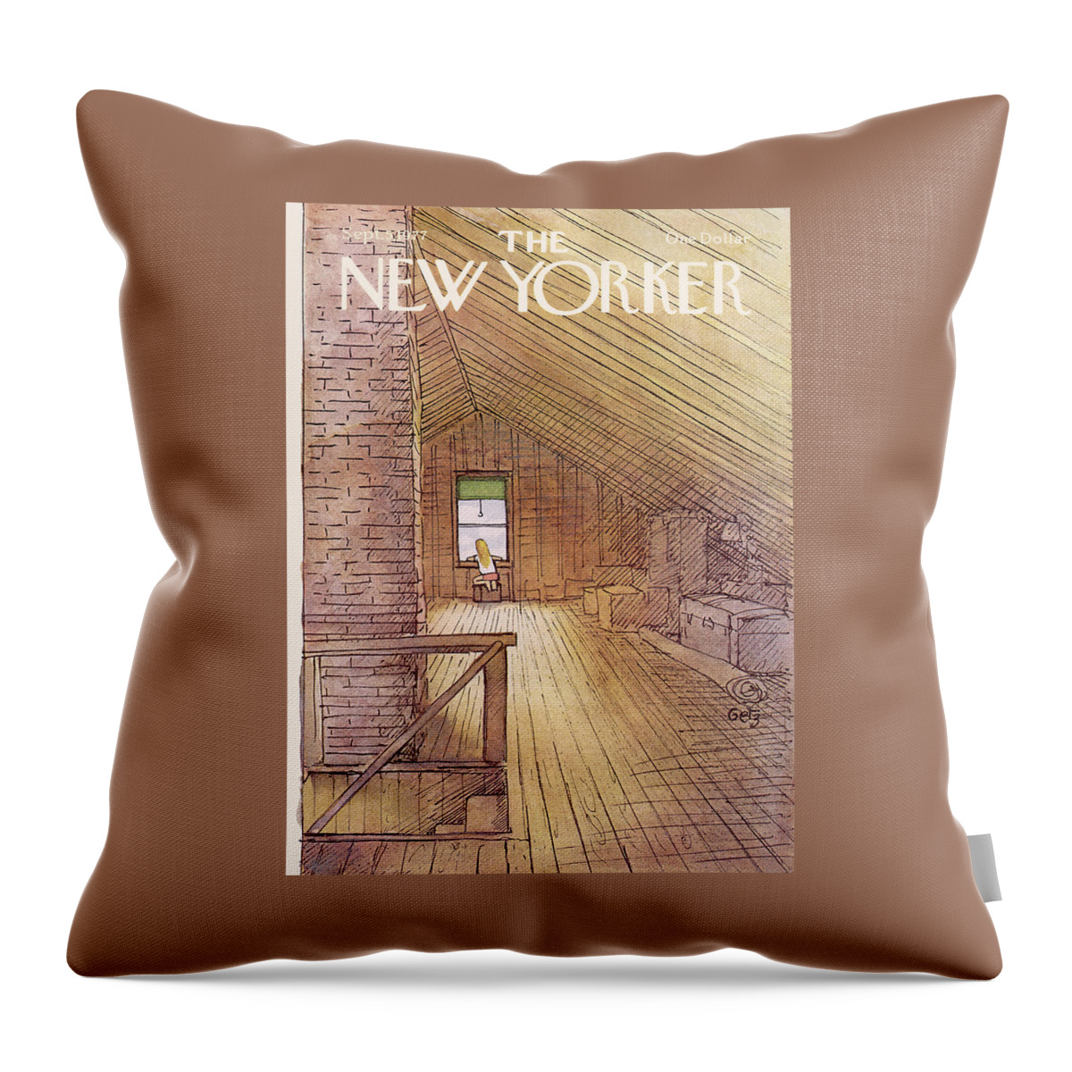 New Yorker September 5th, 1977 Throw Pillow