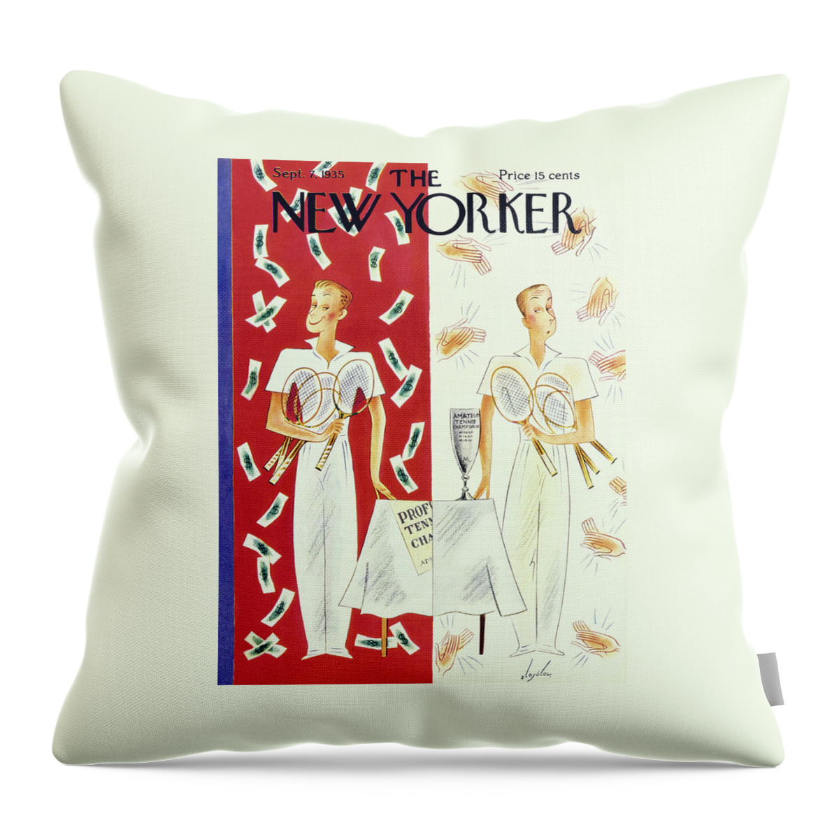 New Yorker September 7 1935 Throw Pillow