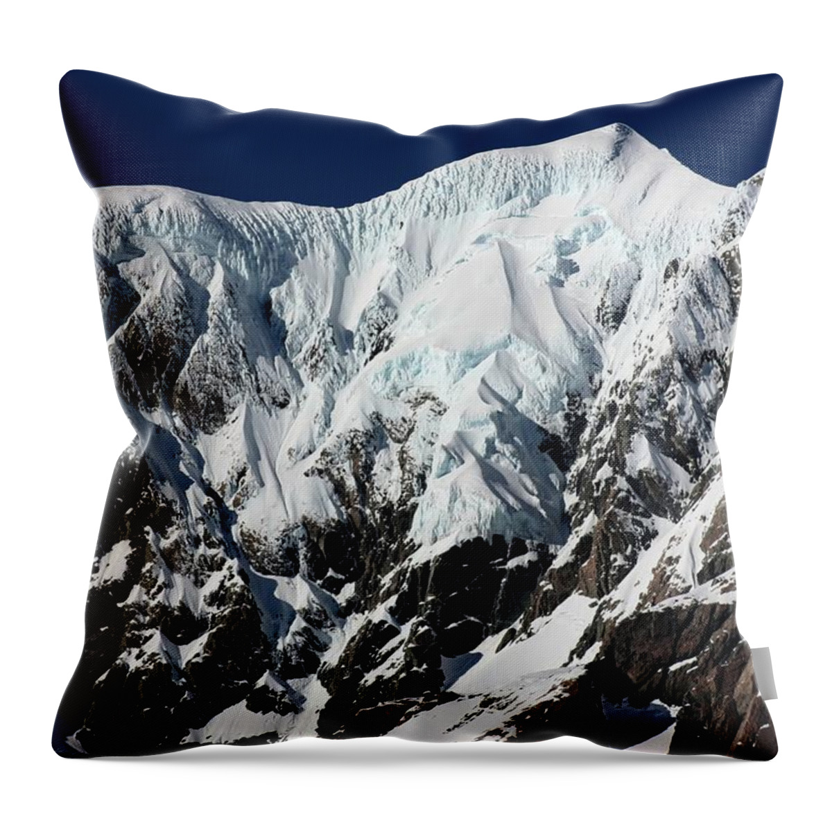 New Zealand Throw Pillow featuring the photograph New Zealand Mountains by Amanda Stadther