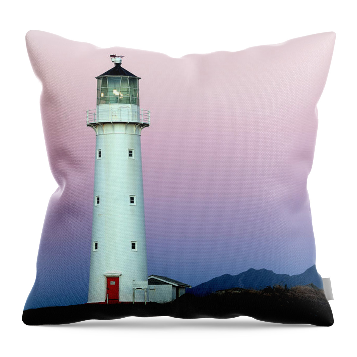 Scenics Throw Pillow featuring the photograph New Zealand, New Plymouth, Egmont by Henryk Sadura