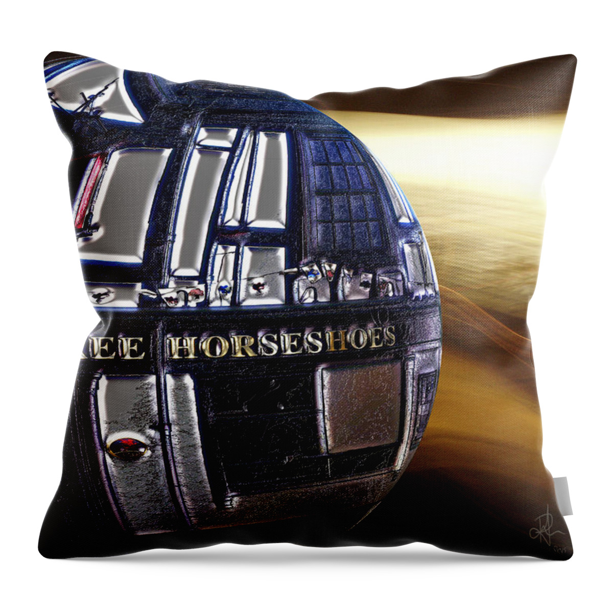 Pub Throw Pillow featuring the photograph Newly Discovered Planet Uranalky by Pennie McCracken