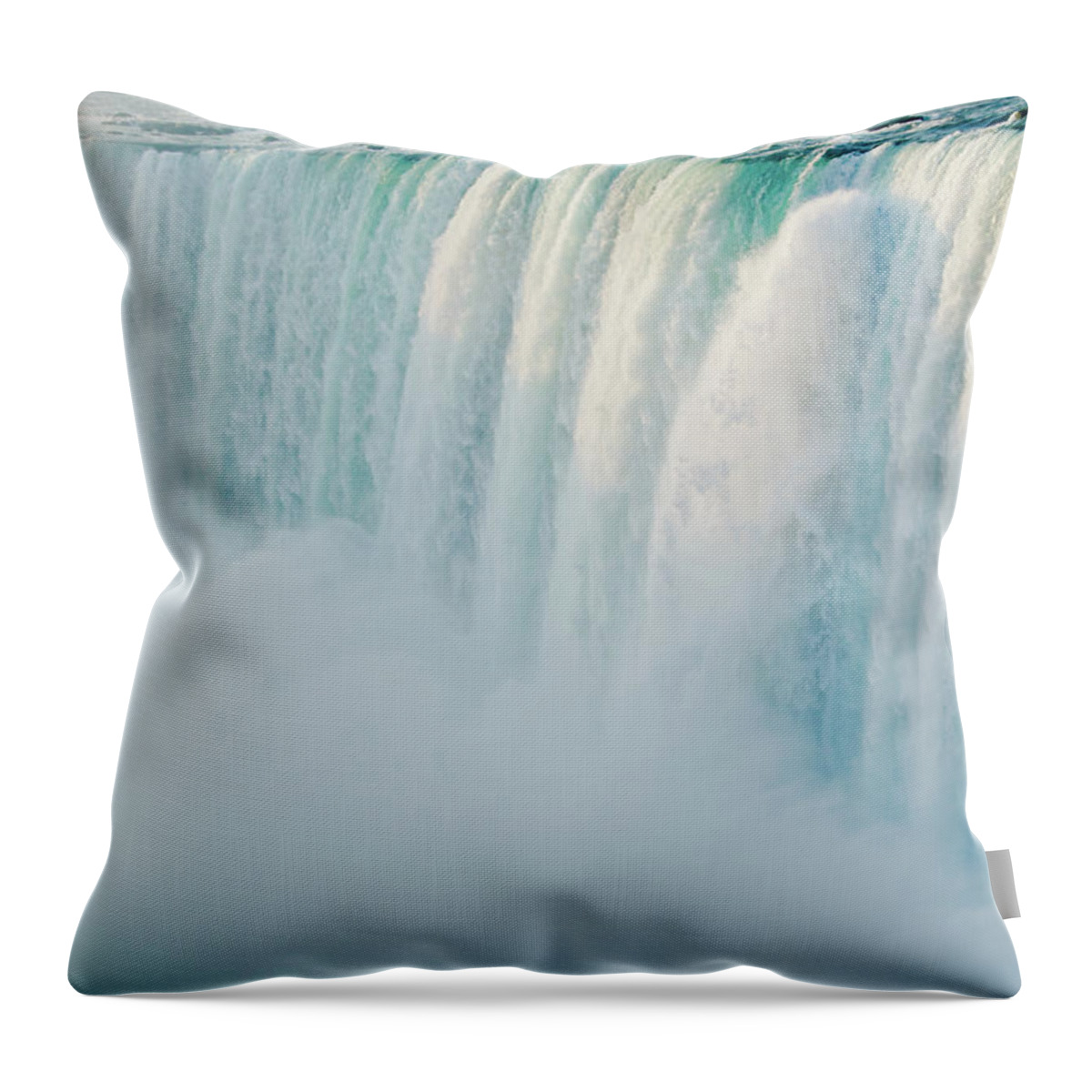 Scenics Throw Pillow featuring the photograph Niagara Falls Canada by Meshaphoto