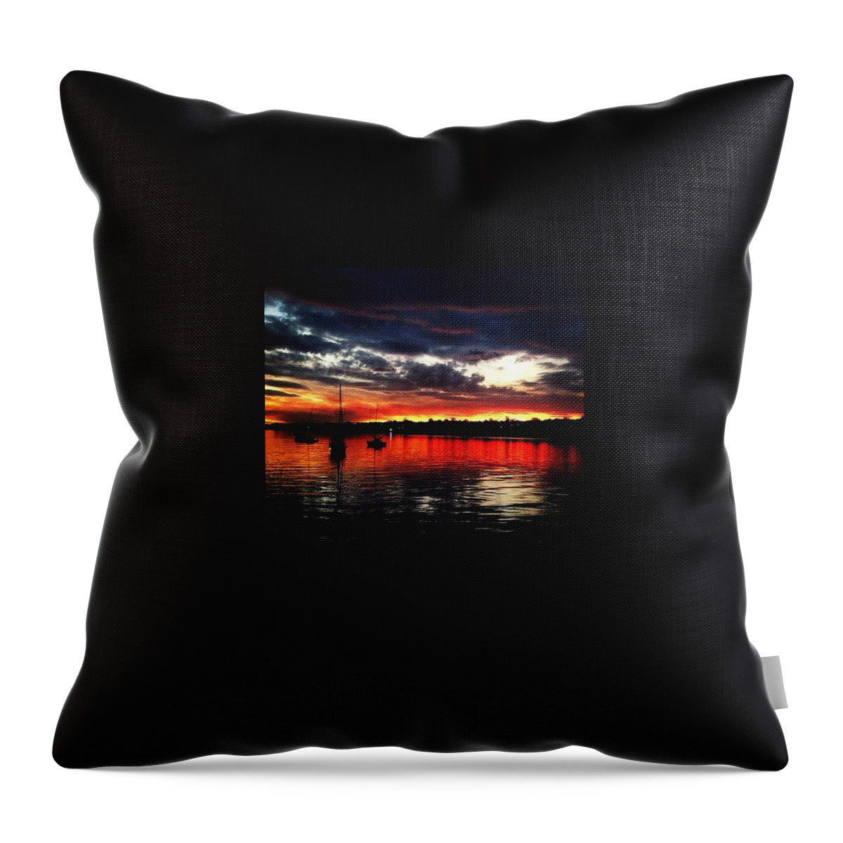 Landscape Throw Pillow featuring the photograph Bay Run Beauty by Nic Westaway