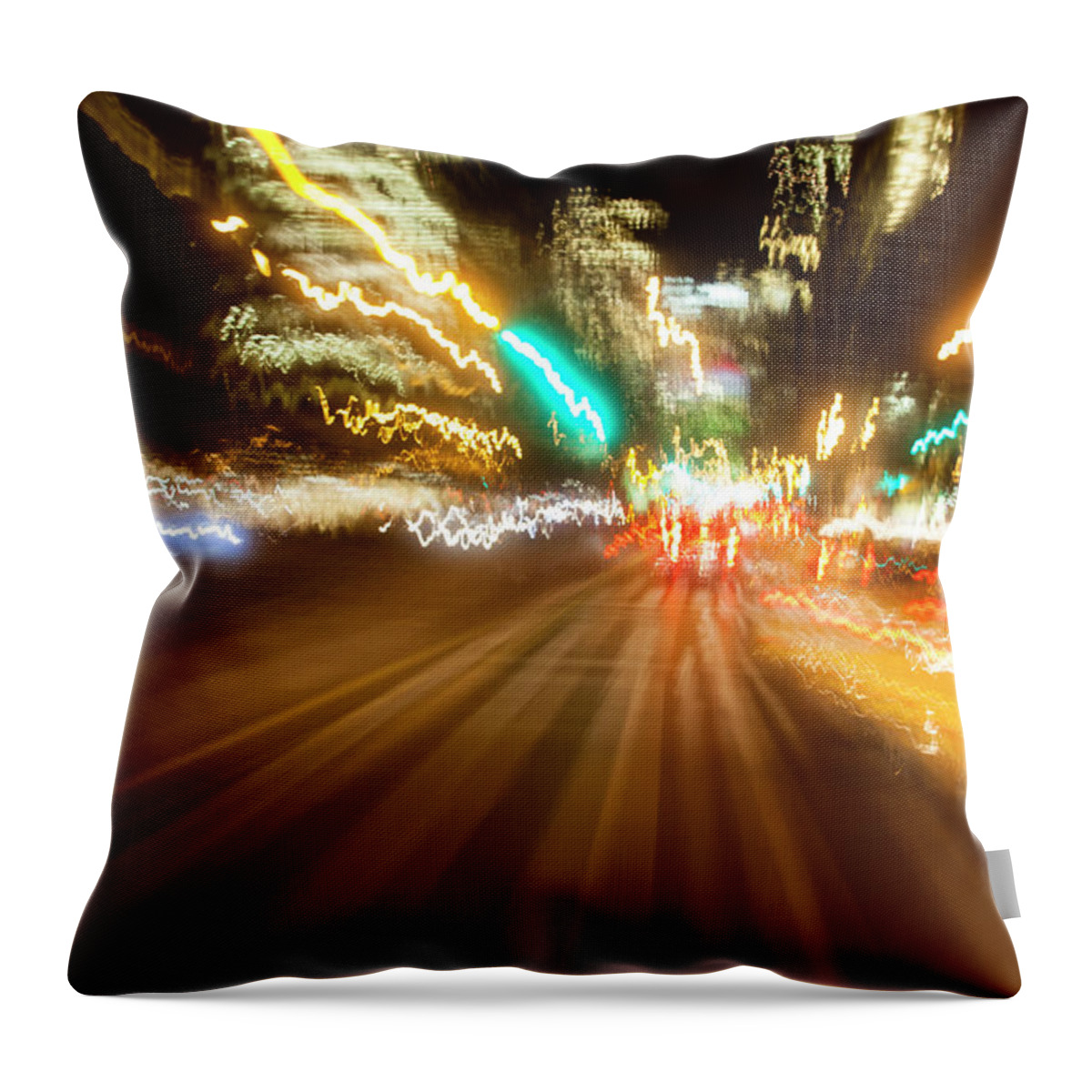 Outdoors Throw Pillow featuring the photograph Night Chaos by Brad Rickerby