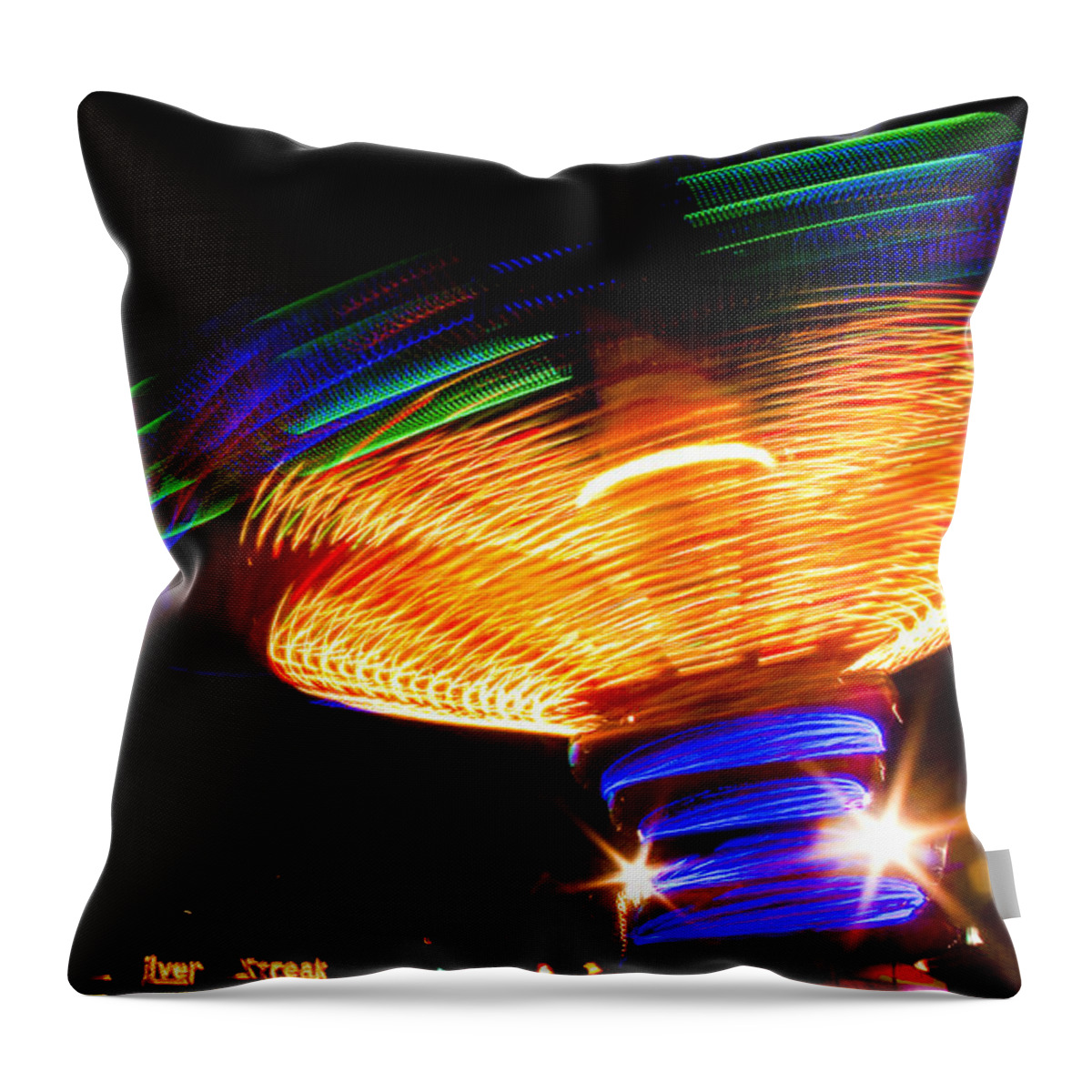 Fair Throw Pillow featuring the photograph Night Lights by Caitlyn Grasso