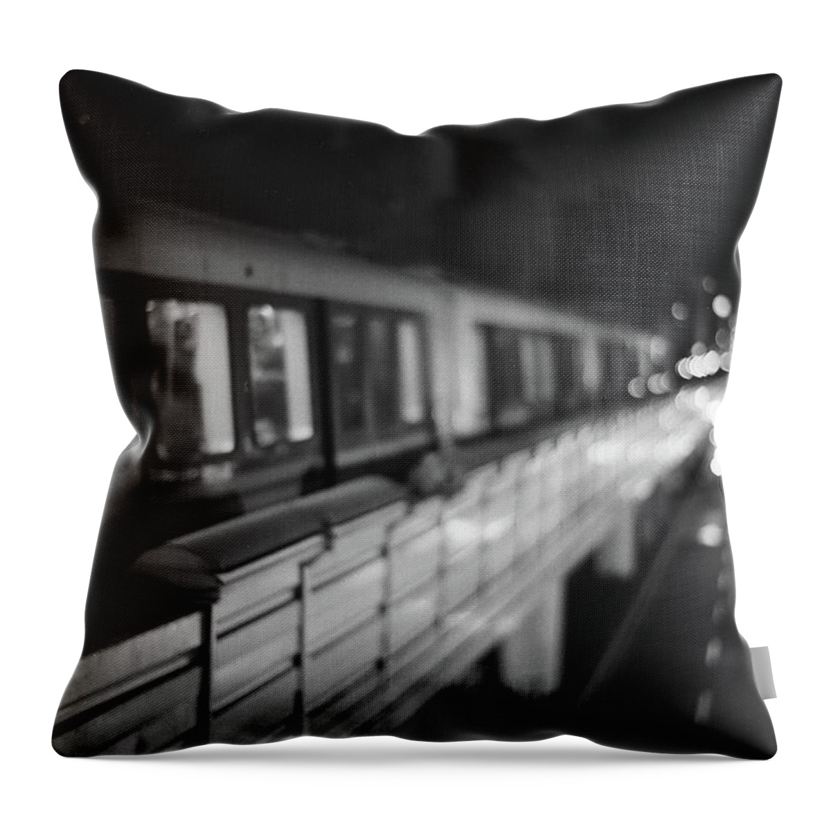 Taiwan Throw Pillow featuring the photograph Night Train by Foto By Chandler Chou