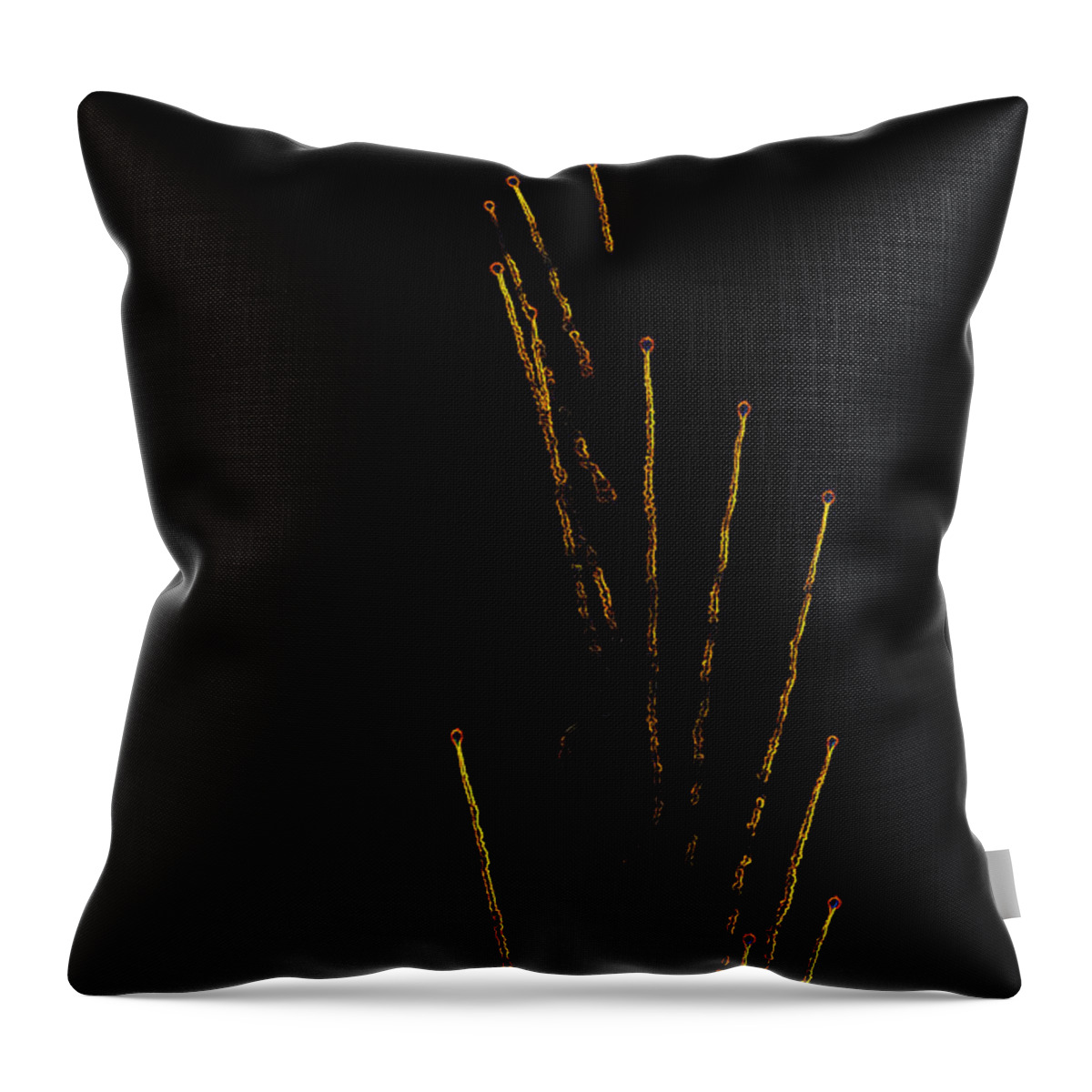 2014 Throw Pillow featuring the digital art Night Warfare by Ray Shiu