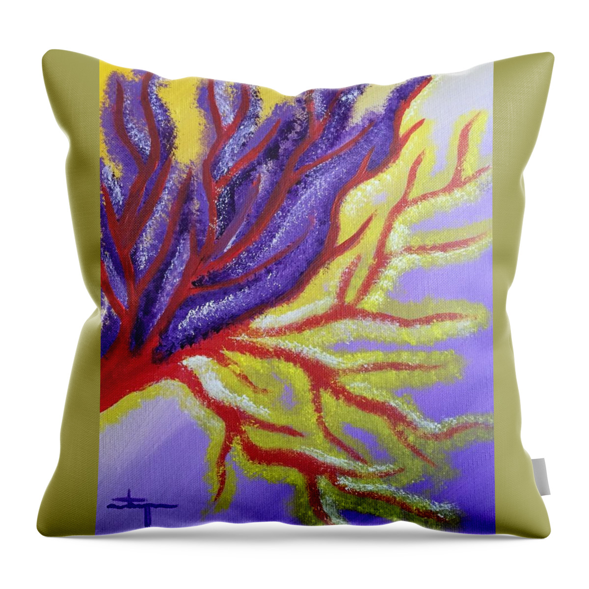  Throw Pillow featuring the photograph NightAndDay by Victoria ArtsAndWords