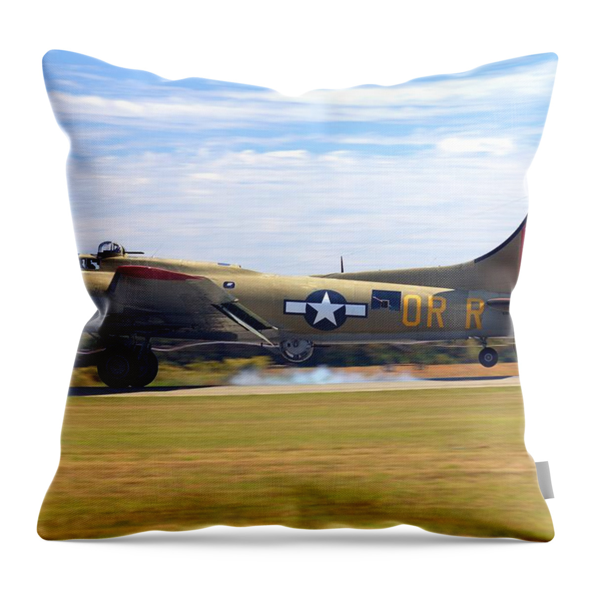 9171 Throw Pillow featuring the photograph Nine - O - Nine Arriving by Gordon Elwell