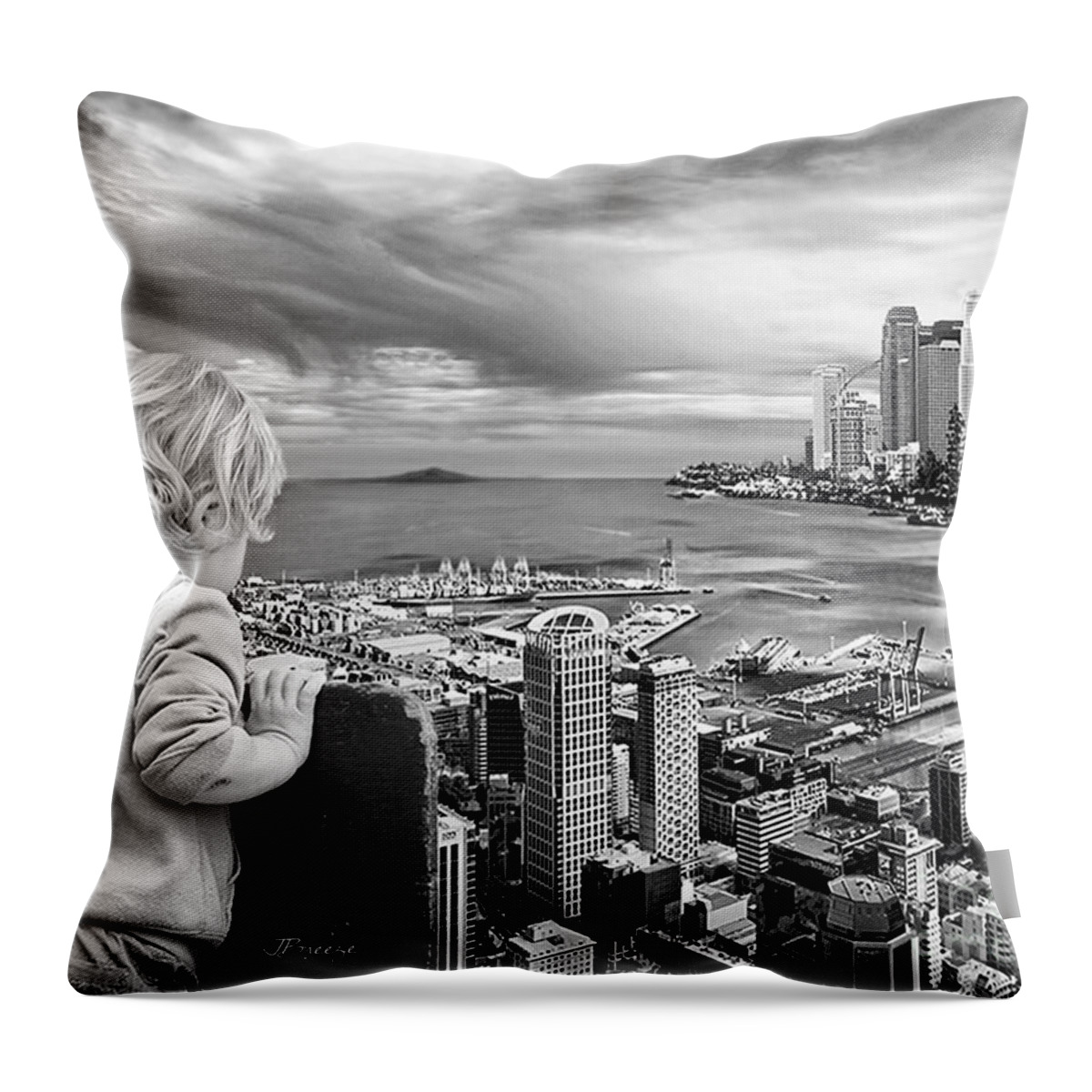 Digital Art Throw Pillow featuring the photograph No Vacancy  by Jennie Breeze