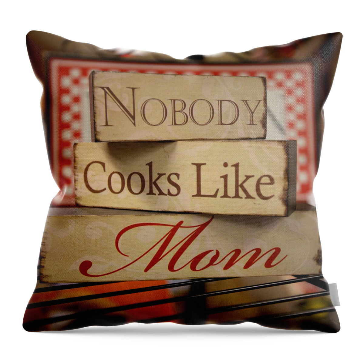 5629 Throw Pillow featuring the photograph Nobody Cooks Like Mom - Square by Gordon Elwell