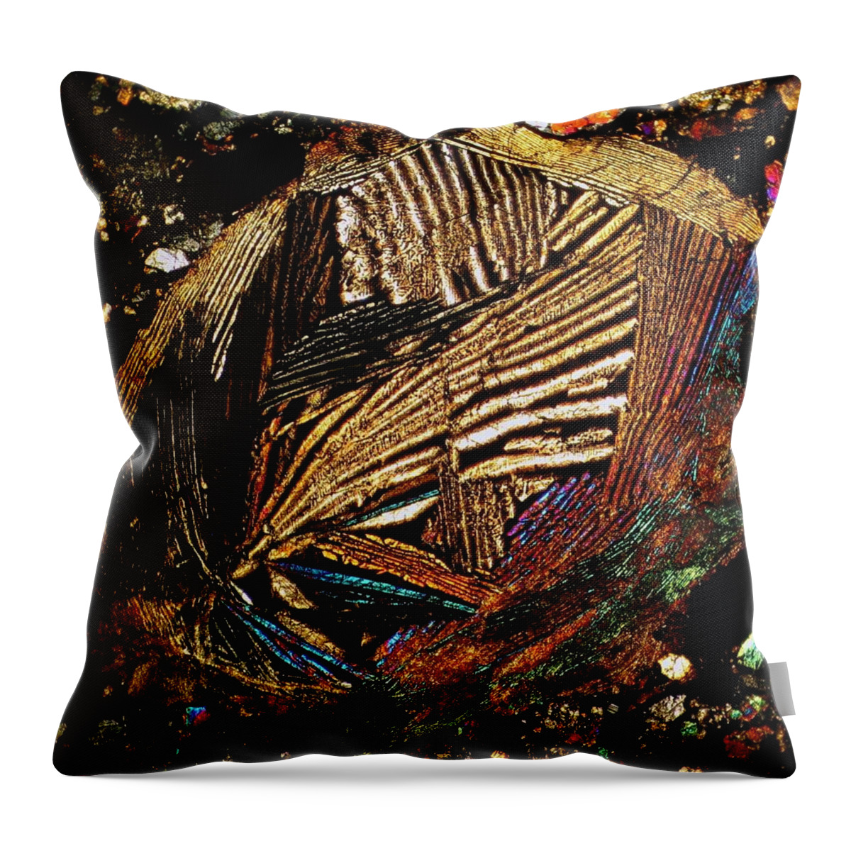 Meteorites Throw Pillow featuring the photograph Mask of Perfection by Hodges Jeffery